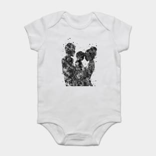 Mother father and son, family Baby Bodysuit